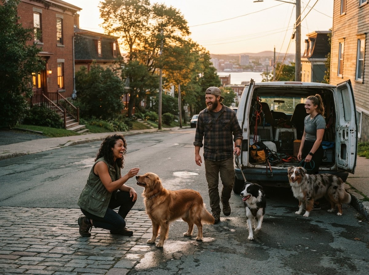 The Halifax Dog Training Academy team at work in Halifax